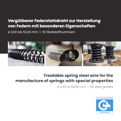 Vergütbarer Federstahldraht